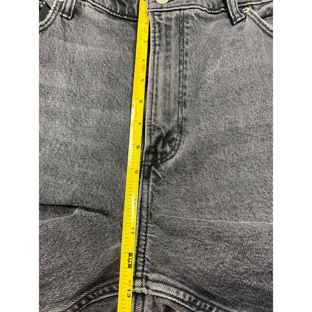 Abercrombie Fitch Jeans Womens 32/ 14 Curve Black 90s Straight Ultra High Rise - Picture 5 of 11